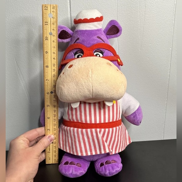 Disney Jr Doc McStuffins Hallie Hippo Bean Bag Plush Doll Figure Stuffed Toy - Picture 9 of 9